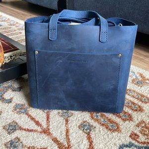 New Portland Leather Goods Medium Crossbody in Deep Water